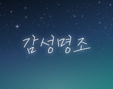 210 감성명조 사용 예시